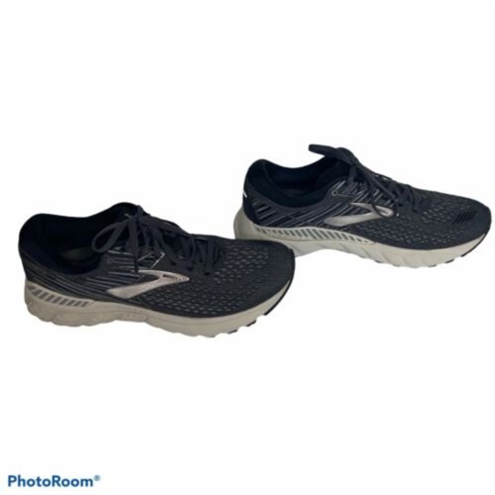 Brooks Women's Adrenaline GTS 19 Black Silver size 11 B 1202841B050 Running Shoe